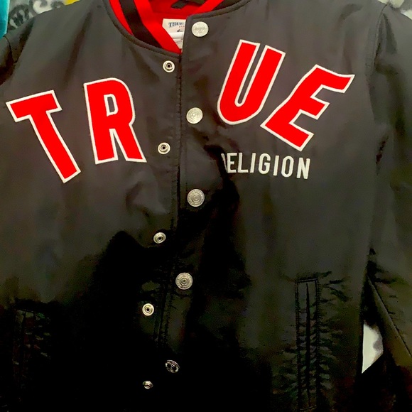 Medium true religion varsity jacket - Picture 1 of 3
